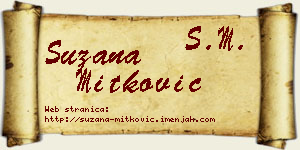 Suzana Mitković vizit kartica